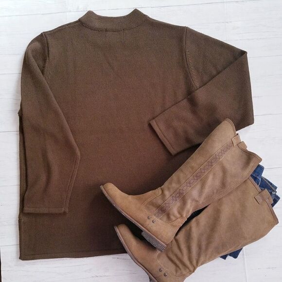 Vintage Y2K Argyle Lrinea by Louis Dell'Olio Sweater    - Picture 3 of 6